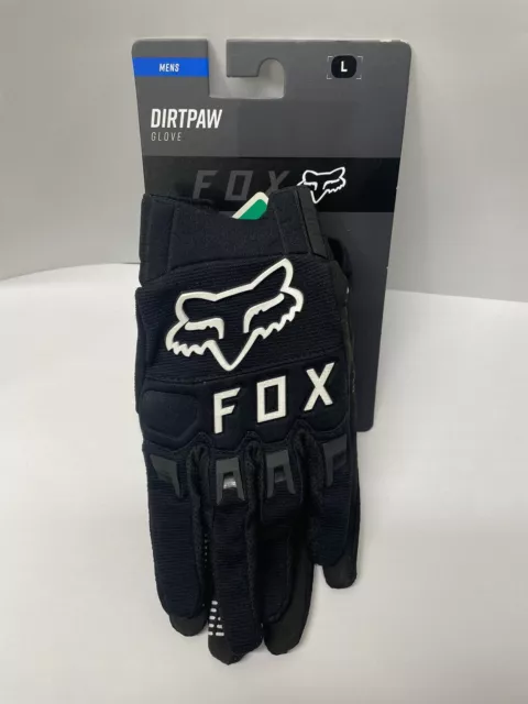 Fox Dirtpaw MTB Bike Gloves - Black Size L Men’s  / Unisex Brand New