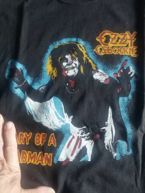 Ozzy Osbourne Diary Of A Madman Shirt Black Sabbath Randy Rhode Heavy Metal Rock