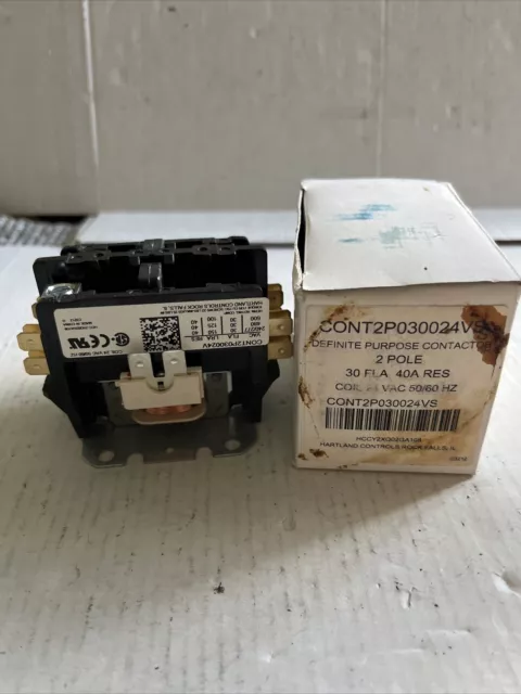 Double Pole / 2 Pole 30 Amp Condenser Contactor CONT2P030024VS