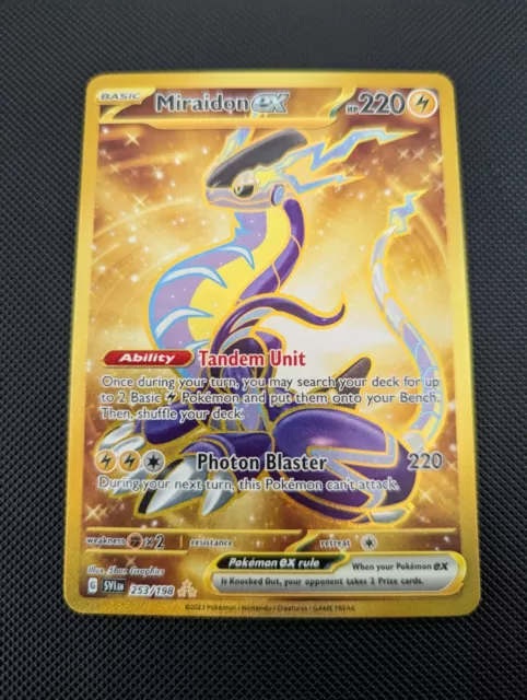 Pokemon Scarlet and Violet - KORAIDON EX GOLDEN HYPER RARE - 254/198 NM/M