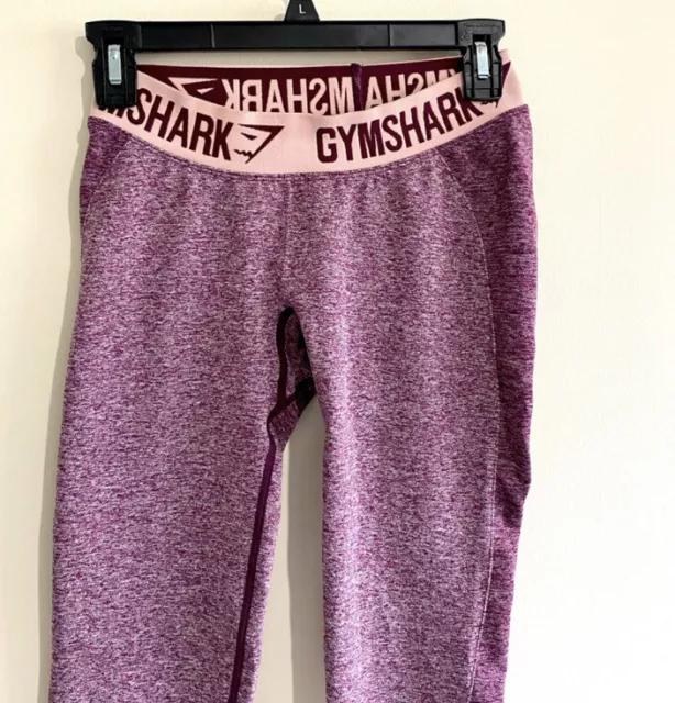 GYMSHARK FLEX LEGGINGS Pink / Ruby Size Xs Pre Owned $19.00 - PicClick