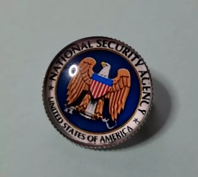 Film und TV Pin Anstecknadel Mini Badge NSA Police  2,5 cm Polizei Abzeichen US