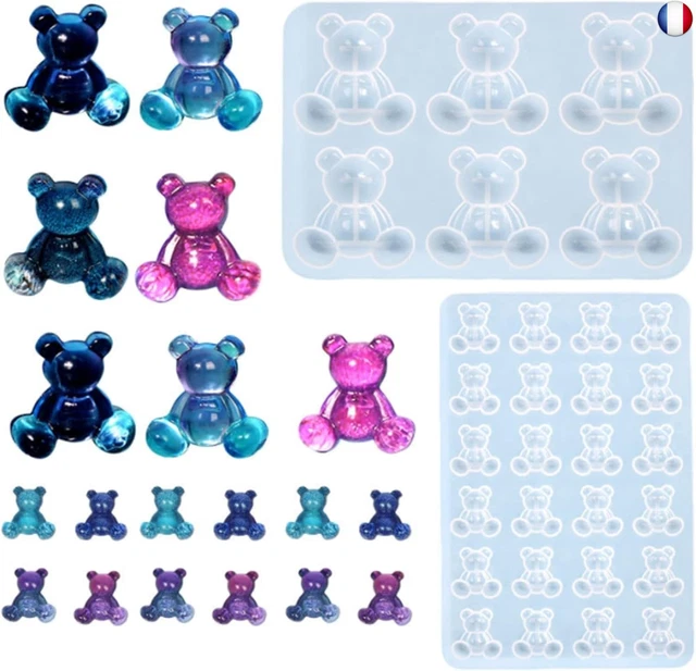 Lot De 3 Moules En Silicone En Forme D'étoile Avec Trou Pour Porte-clés