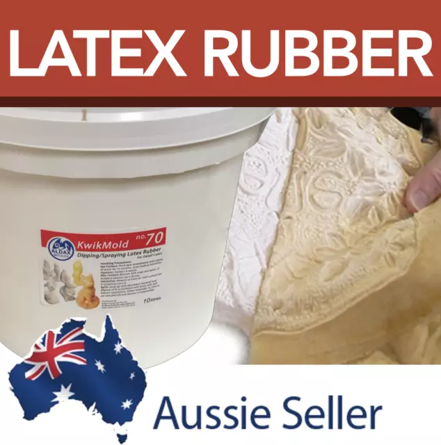 Aldax Liquid Latex Mould Making Rubber #70 - Dipping/spraying/ Brush - 10 Litres