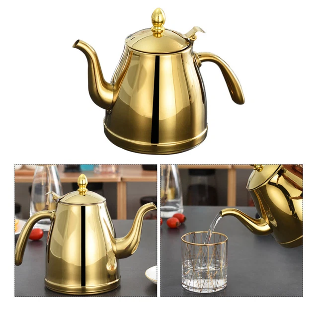 Water Heater Kettle Whistling Coffee Pot Stainless Steel Teapot Filter Make Tea
