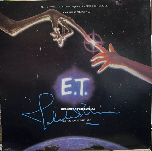 Signed Autographed E.T Soundtrack By John Williams  Composer jaws, Star Wars