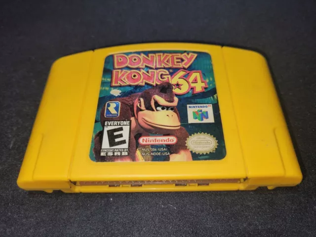 Donkey Kong 64 Nintendo 64 N64 Auténtico Exmt Estado Cartucho de Juego