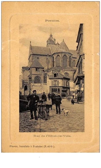 95 . n° 49270 . pontoise . rue de l hotel de ville.en l etat
