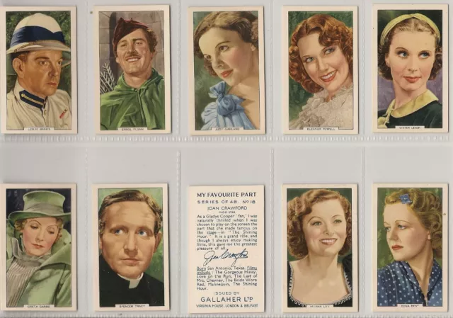 Gallaher, MY FAVOURITE PART, Full Set, 48/48x Cards, Very Good, 1939