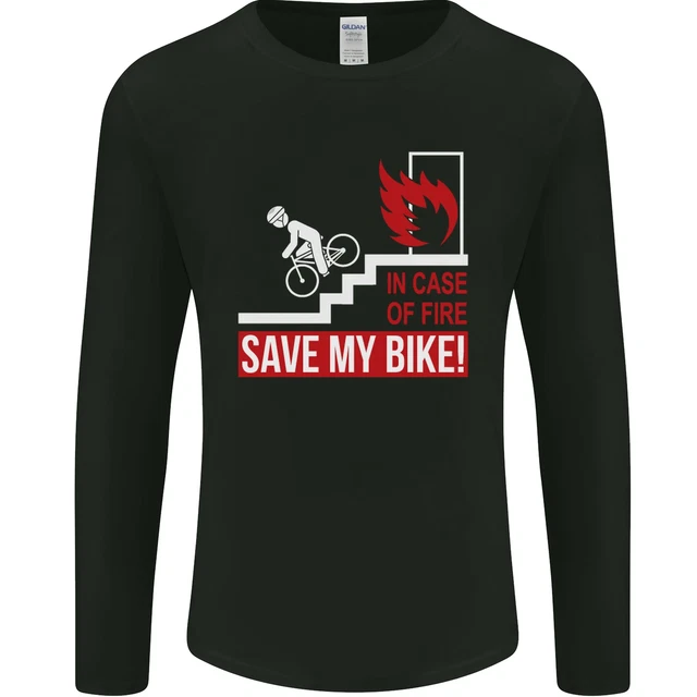 Emergency Save My Bike Motorcycle Biker Mens Long Sleeve T-Shirt