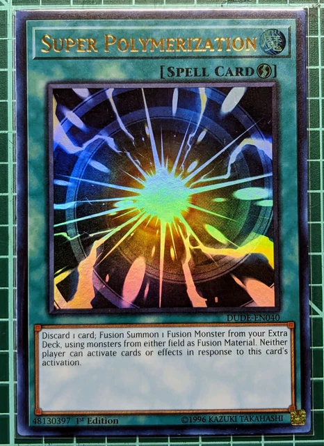 YuGiOh! Super Polymerization [DUDE-EN040] Ultra Rare, 1st Edition, Near Mint