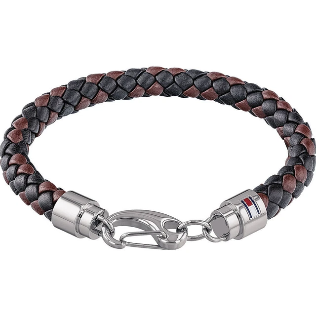 Bracelet Homme TOMMY HILFIGER CASUAL CORE 2790047 Cuir Noir Brun