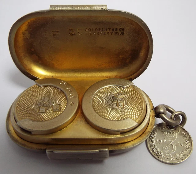 Custodia Doppia Sovrana Argento Sterling 1894 Argento Sterling Migliore Qualità
