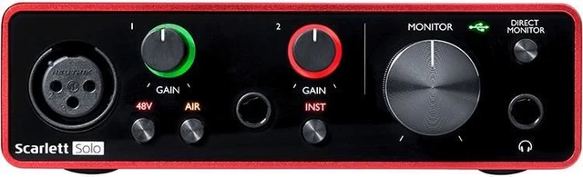 Focusrite SCRALETT SOLO 3RD GENERATION Enregistrement d'interfaces audio