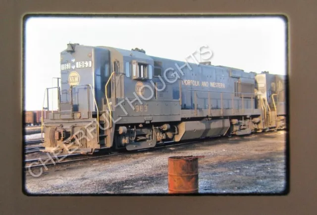 Original '70 Ektachrome Slide NW Norfolk Western 1963 U30B New Haven   33X61
