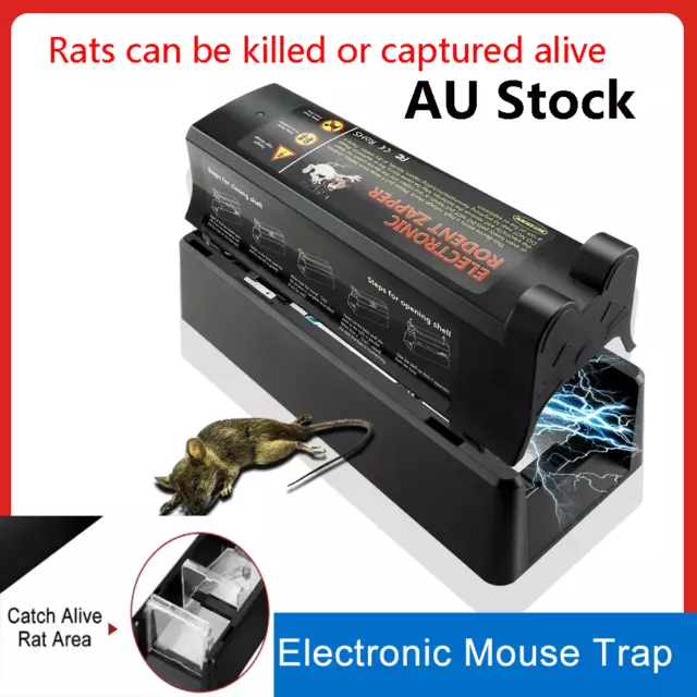 US Electronic Mouse Trap Victor Control Rat Killer Pest Electric Rodent  Zapper