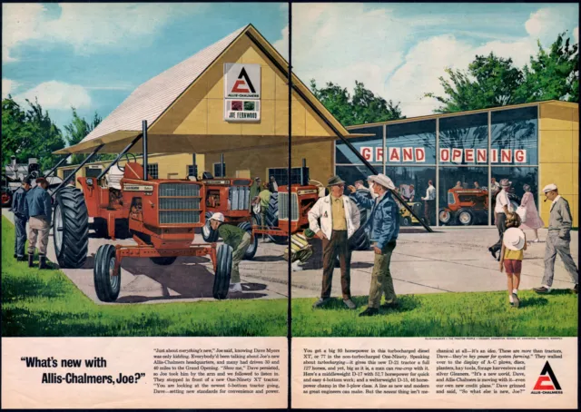 1966 Canadian Allis Chalmers print ad One-Ninety 190 XT Tractor Grand Opening