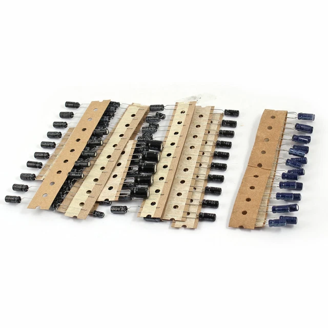 Kit Condensateurs électrolytiques 8 Value 0.22uF-470uF (lot de 100)