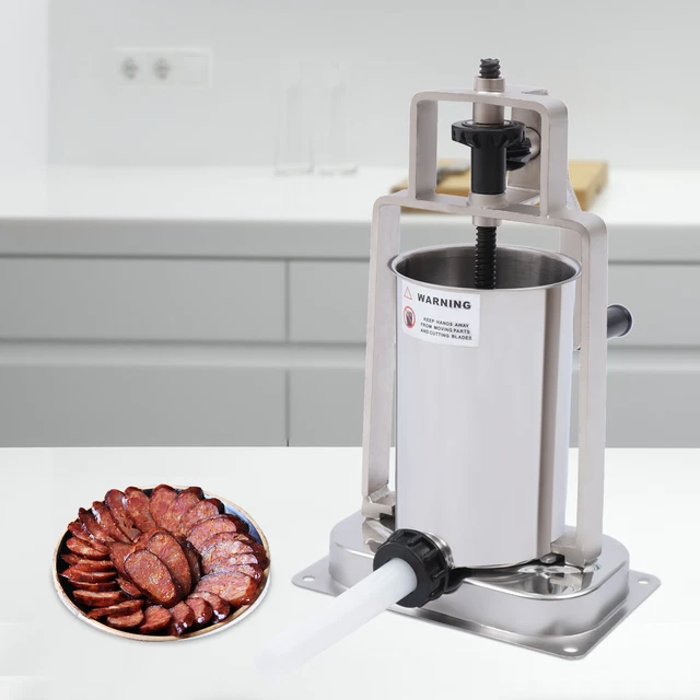 2.3kg/5lbs Sausage Stuffer Vertical Sausage Maker Machine Stainless Steel NEW US