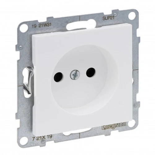 Module Prise Legrand NILOE STEP – Prise Blanche 1X Avec Volet, IP44, Bornes à Vis, 16A – Neuf (emballage Possiblement Abîmé)