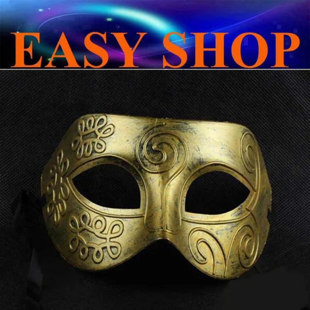 Men Women Lady Costume Masquerade Gold Party Mask Venetian Ball Roman Eye Fancy