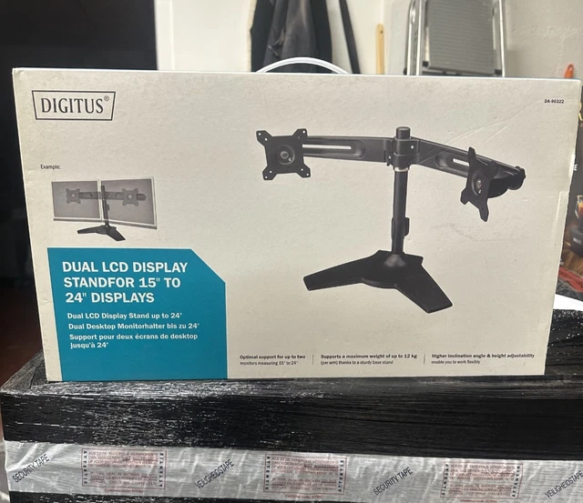 Trust Bras pour moniteur et ordinateur portable Mara jusqu'à 16 kg – Noir