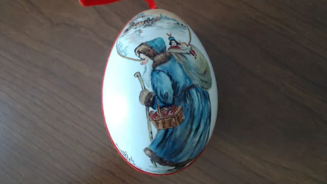 Rare OOAK VINTAGE HAND PAINTED GOOSE EGG Ornament BY JANE WALSH 1979 #20