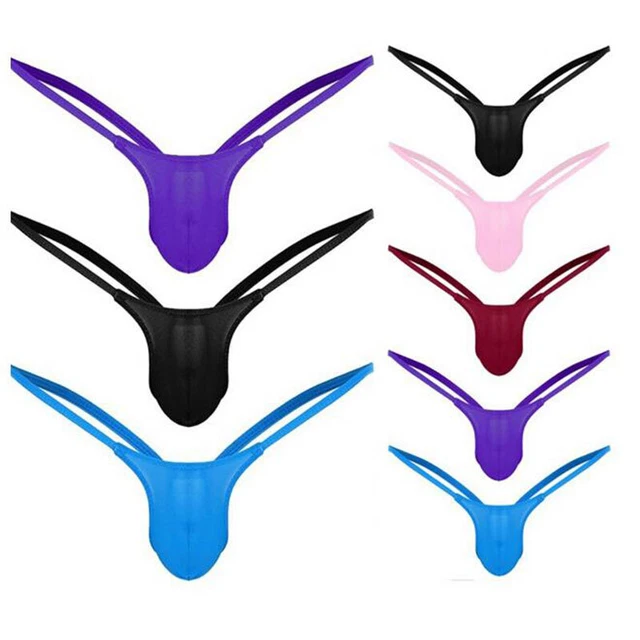 Slip String Homme Mini Thong Zaldita - Nylon élastique Transparent Avec Poche Ouverte - Lingerie érotique Sexy