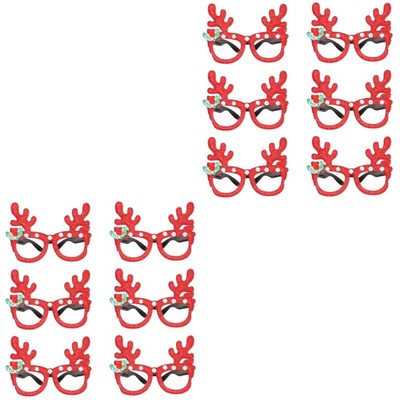 Donne e Uomini Costume Forniture per Feste Novità Montature per Occhiali per Feste per Bambini BoloShine Occhiali Glitter per Feste di Natale 6 Paia Occhiali Natale 