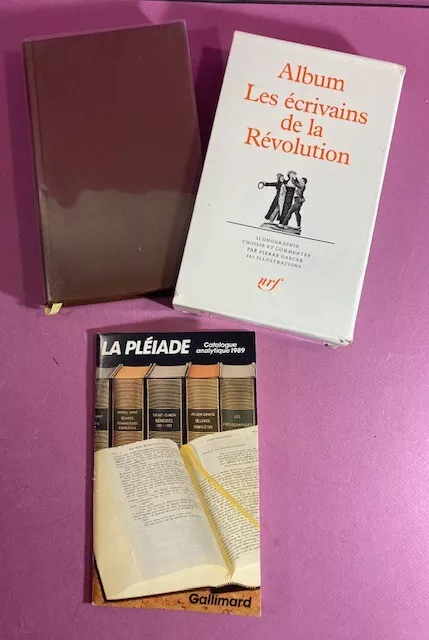 Album LES ÉCRIVAINS DE LA RÉVOLUTION -  Bibliothèque de la Pléiade - 1989