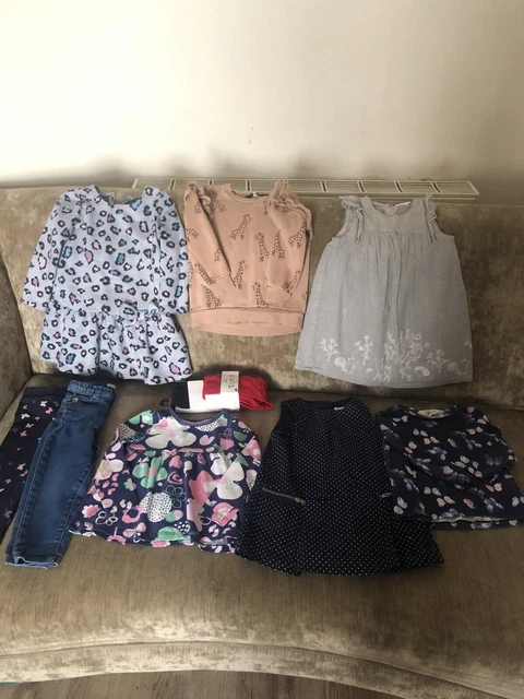 baby girls clothes bundle  x9 items  12-18 months and 1 Half  2 Years 6