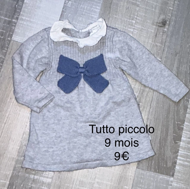 Robe Pour Bébé Fille Tutto Piccolo - Taille 9 Mois, Occasion En Très Bon état, Parfait Pour Un Cadeau