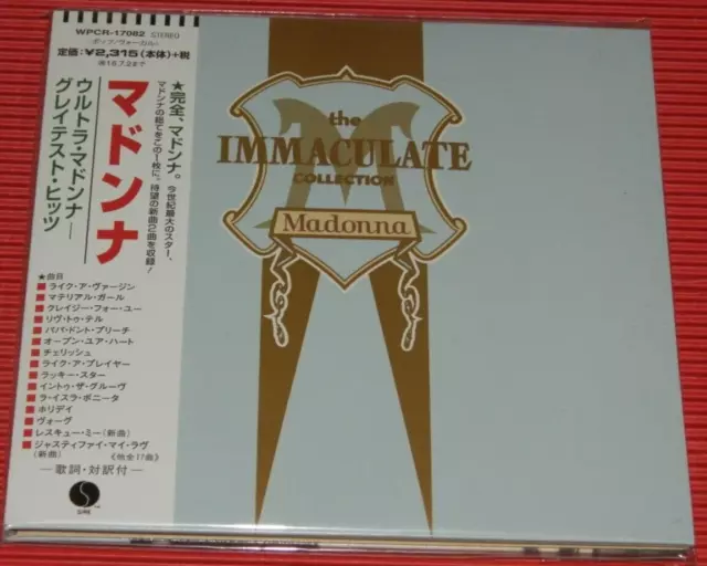 Madonna The Immaculate Collection Japan Mini Lp Cd