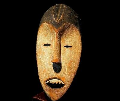 African Vintage Hand Carved Wooden decor Mask Traditional African Mask - 1053