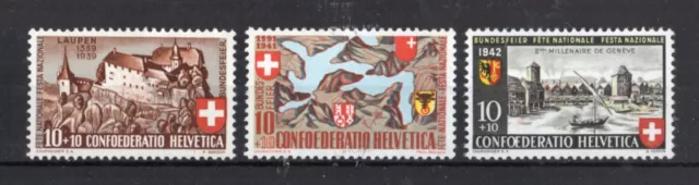 Bundesfeier 1939, 1941 und 1942, MiNr.