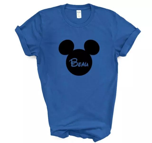 T-Shirt Personalisierter Name Mickey Mouse. Disneyland T-Shirt für Jungen 3