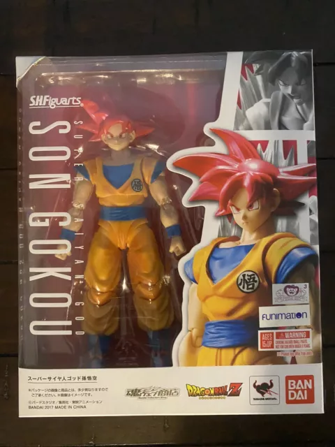 SH FIGUARTS SUPER Saiyan God Red Son Goku Dragon Ball Super 1st Release  GENUINE $130.00 - PicClick