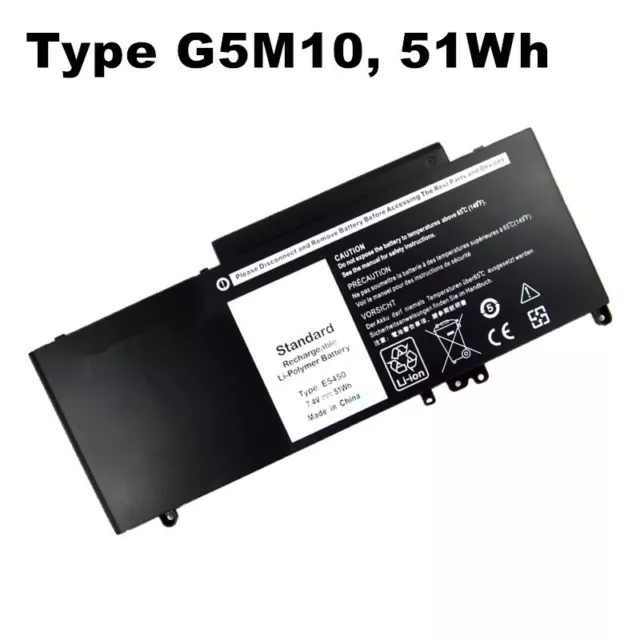 Battery for Dell Latitude E5250 E5450 E5550 8V5GX WYJC2 F5WW5 7V69Y G5M10 RYXXH 2