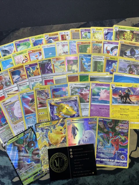 50x Pokemon Cards Mystery Bundle - Guaranteed Radiant/Reverse Holos/Holo Rares