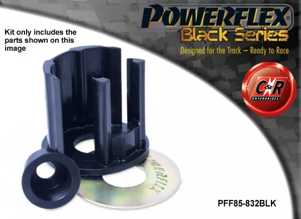 Powerflex Black Low EngMnt Lrg Insert For Skoda Octavia 13- Rr Beam PFF85-832BLK