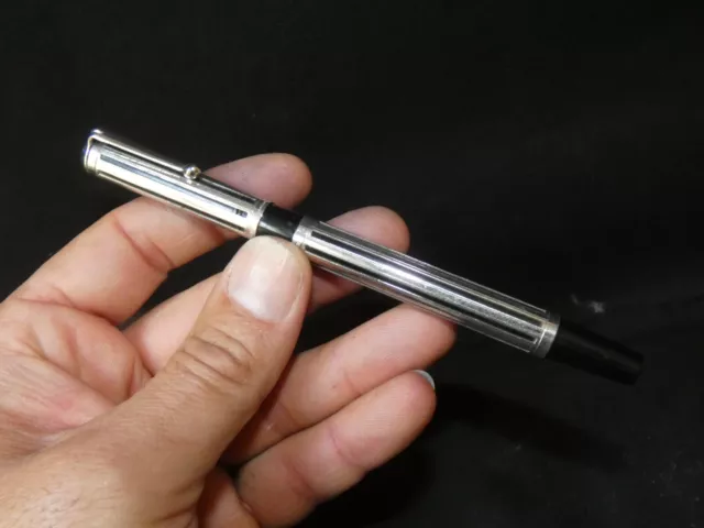 stylo plume argent massif Waterman plume en or 18cts M90