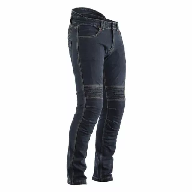 RST Tech Pro CE Motorcycle Motorbike Riding Denim Jeans Washed Dark Blue