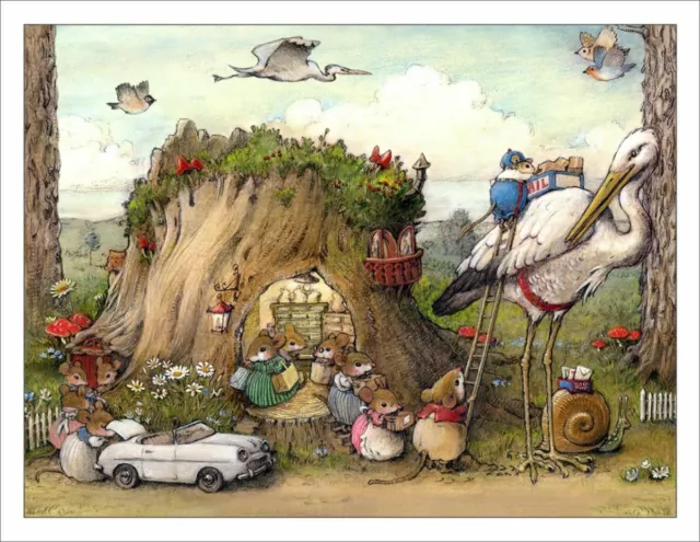 Wee Forest Folk Note-21 Mousey Market Note Cards (Set of 6)