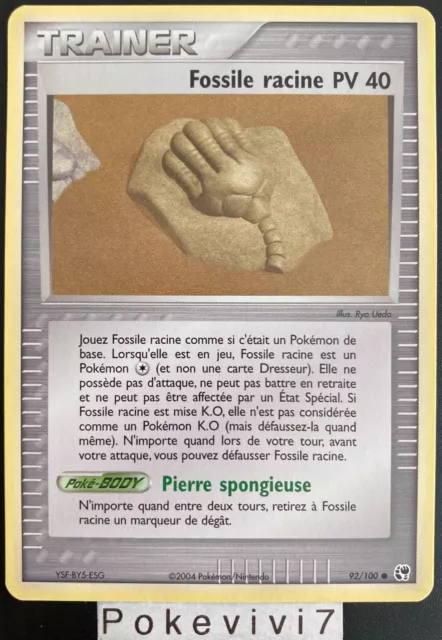 Carte Pokemon FOSSILE RACINE PV 40 92/100 Bloc EX Tempête de Sable FR NEUF