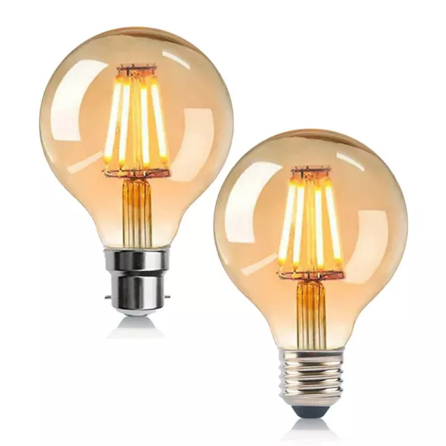 27/B22 4W Edison Retro Filament LED Bulb Vintage Dimmable Light G80 Light Bulbs