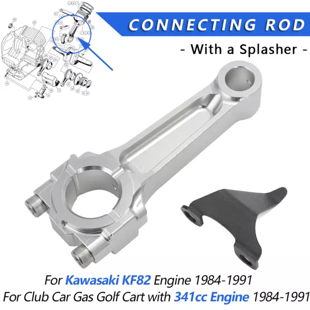 For Club Car Gas Golf Cart 341cc Engine Connecting Rod For Kawasaki KF82 1984-91