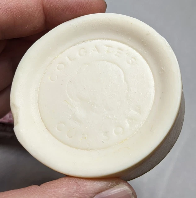 VTG COLGATE SHAVING Mug Soap 1.75 oz. Palmolive, Lightly Used £5.76