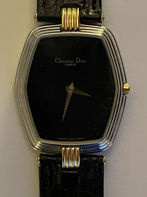Rare Authentic Christian Dior Ladies Watch with Dior’s Crocodile Veritable Strap