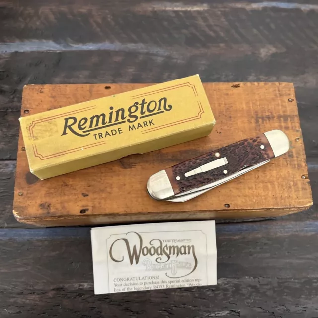 Vintage 1985 Remington WOODSMAN Bullet Knife #R4353~New in Box