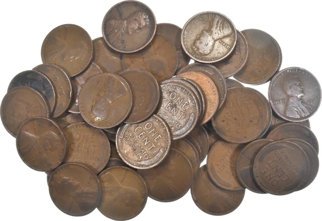 Roll of 50 1919 Lincoln Wheat Cent - Huge Hoard Collection Lot *0748